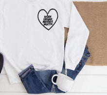 Load image into Gallery viewer, Hearted Name Sweatshirt
