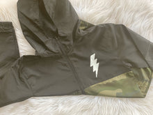 Load image into Gallery viewer, Black/Camo YOUTH Windbreaker