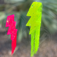 Load image into Gallery viewer, NEON FRINGE GLITTERED BOLT FRESHIE(OTHER COLOR OPTIONS)
