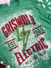 Load image into Gallery viewer, ELECTRIC ACID WASH CHRISTMAS TEE
