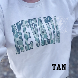 VINTAGE CAMO STATE CREWNECK