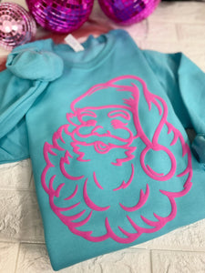 PINK PUFF SANTA CREWNECK