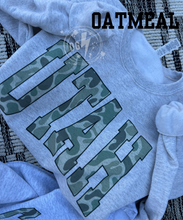 Load image into Gallery viewer, VINTAGE CAMO STATE CREWNECK
