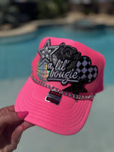 Load image into Gallery viewer, NEON PINK A LIL BOUJEE TRUCKER W/ CHAIN
