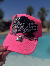 Load image into Gallery viewer, NEON PINK A LIL BOUJEE TRUCKER W/ CHAIN

