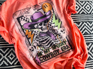 SPOOKY COWBOY ERA ACID WASH TEE