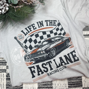 LIFE IN THE FAST LANE GRAPHIC TEE