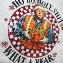 Load image into Gallery viewer, TRUMPS HO HO HO, WHAT A YEAR CREWNECK SWEATSHIRT
