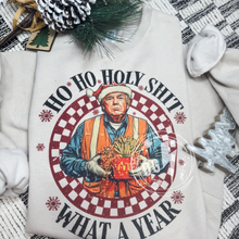 Load image into Gallery viewer, TRUMPS HO HO HO, WHAT A YEAR CREWNECK SWEATSHIRT
