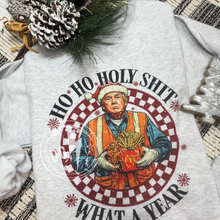 Load image into Gallery viewer, TRUMPS HO HO HO, WHAT A YEAR CREWNECK SWEATSHIRT
