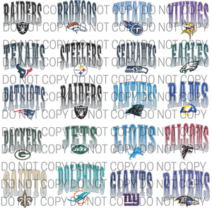 PRO + COLLEGE FOOTBALL SPORTS TEES
