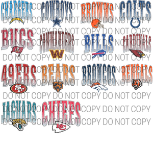 PRO + COLLEGE FOOTBALL SPORTS TEES