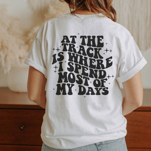 AT THE TRACK TEE