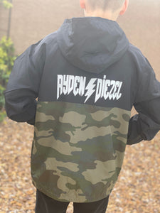 Black/Camo YOUTH Windbreaker