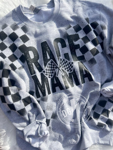 CHECKERED RACE MAMA SWEATSHIRT