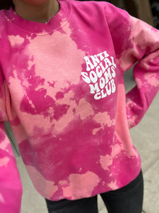 ANTI SOCIAL MOMS CLUB ACID WASH CREWNECK