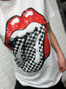 CHECK TONGUE TEE (INFANT-ADULT SIZES)