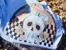 Load image into Gallery viewer, CHECKERED FLORAL SKULL
