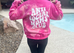 ANTI SOCIAL MOMS CLUB ACID WASH CREWNECK