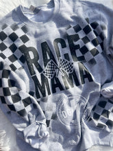 Load image into Gallery viewer, CHECKERED RACE MAMA/WIFE SWEATSHIRT (OTHER COLORS AVAILABLE)
