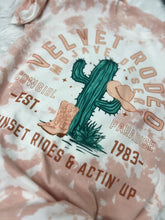 Load image into Gallery viewer, PEACHY + VELVET RODEO TEE
