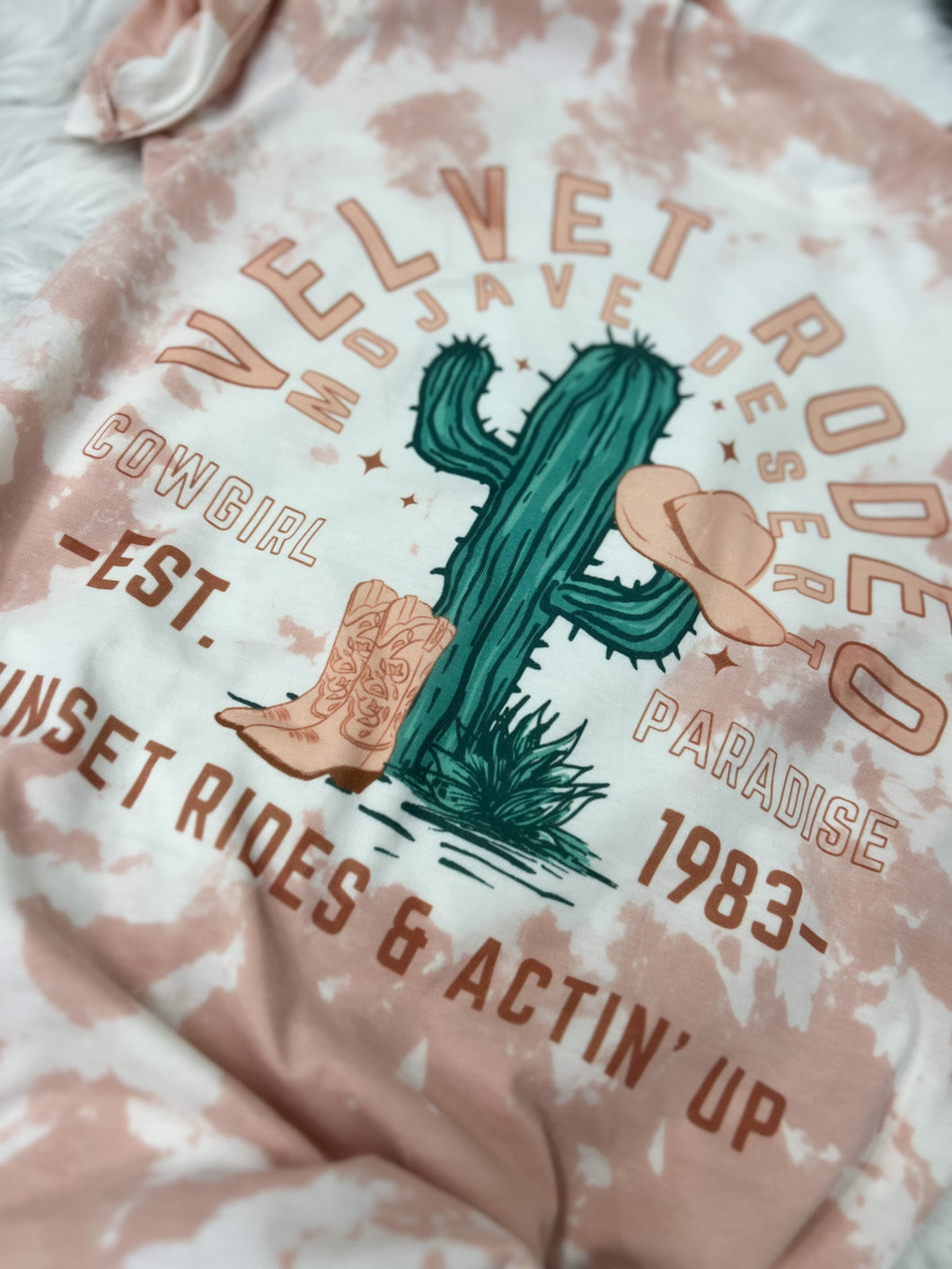 PEACHY + VELVET RODEO TEE