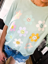 Load image into Gallery viewer, Happy little Daisies collage tee
