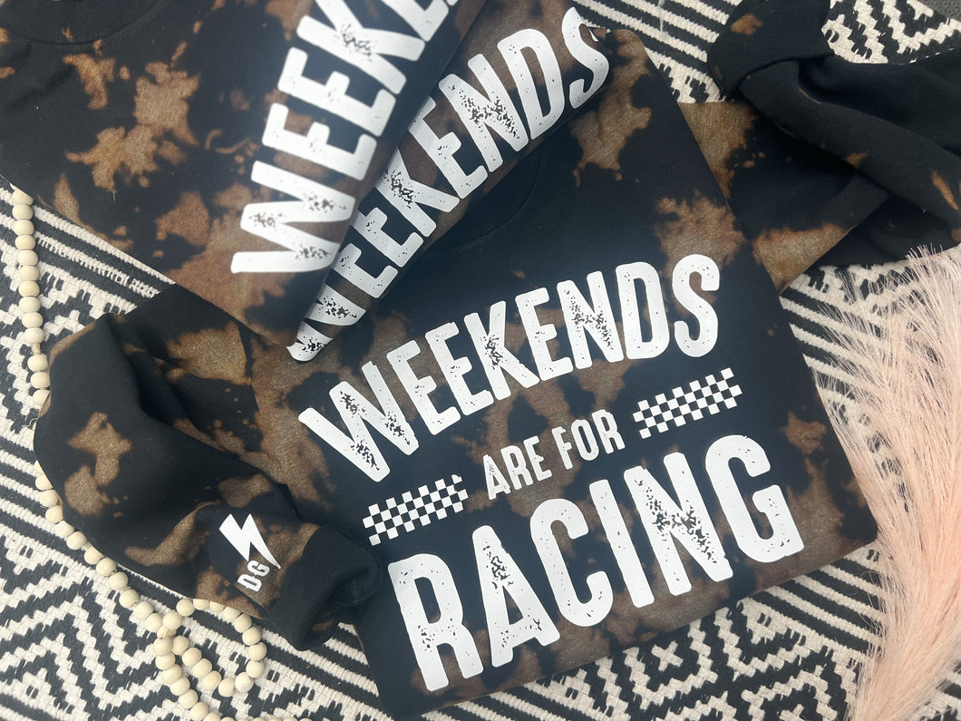 WEEKENDS ARE FOR RACING CREWNECK