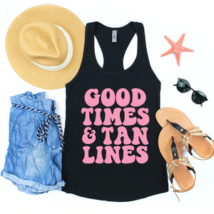 GOOD TIMES + TAN LINES(BLACK OR MINT)