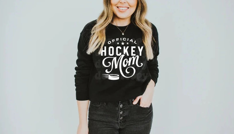 HOCKEY MOM CREWNECK(NOT $15 BUT DISCOUNTED)