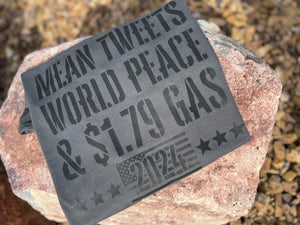 2024 CHEAP GAS AND WORLD PEACE