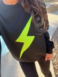 Drop Neon Electric Crewneck