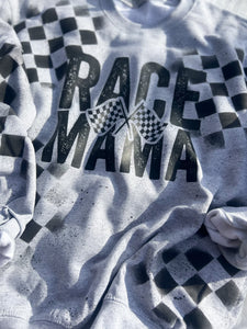 CHECKERED RACE MAMA SWEATSHIRT