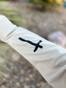 JESUS HAS MY BACK TERRY CREWNECK